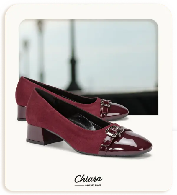 Comfort e stile si incontrano: scarpe con memory foam per donna anziana, perfette per ogni occasione. Ordina il tuo modello Chiara Comfort!