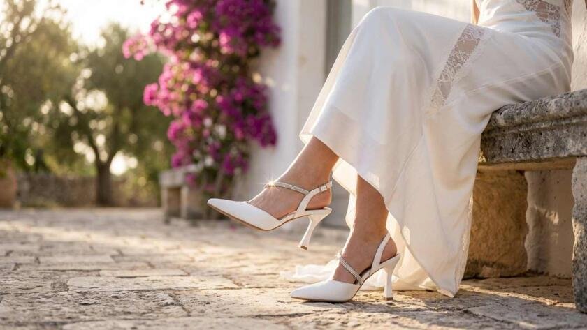 scarpe da sposa fatte a mano