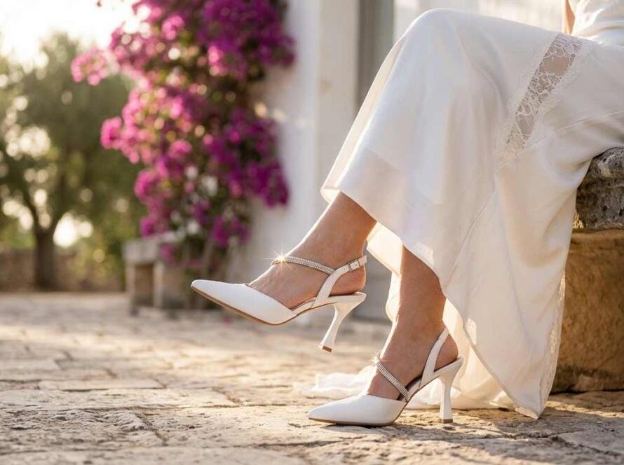 scarpe da sposa fatte a mano