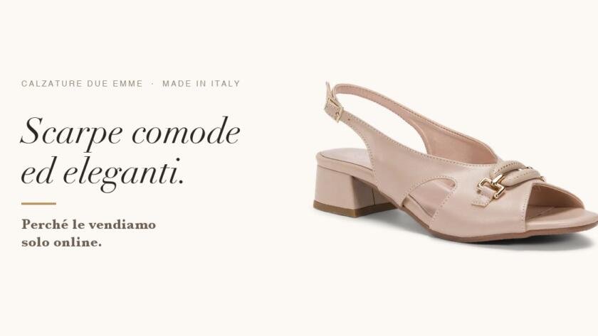 Sandalo slingback nude a tacco basso, scarpe comode ed eleganti artigianali Due Emme made in Italy