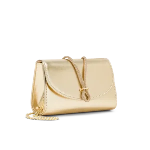 Nodo Platino, pochette in laminato platino, fatta a mano a Trani
